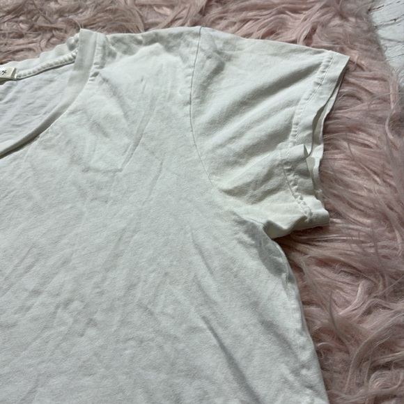 Madhappy White Cropped Short Sleeve Crew Tee sz M - Picture 4 of 9